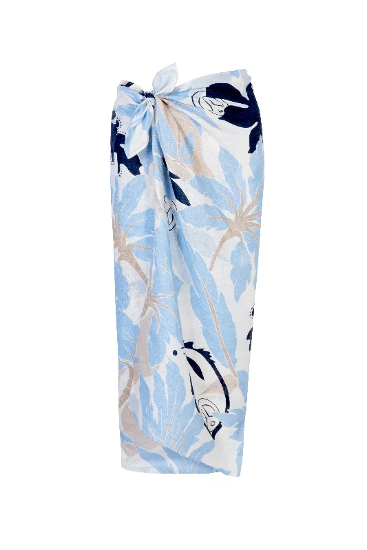 'Jondal' Sarong - Signature Print Blue