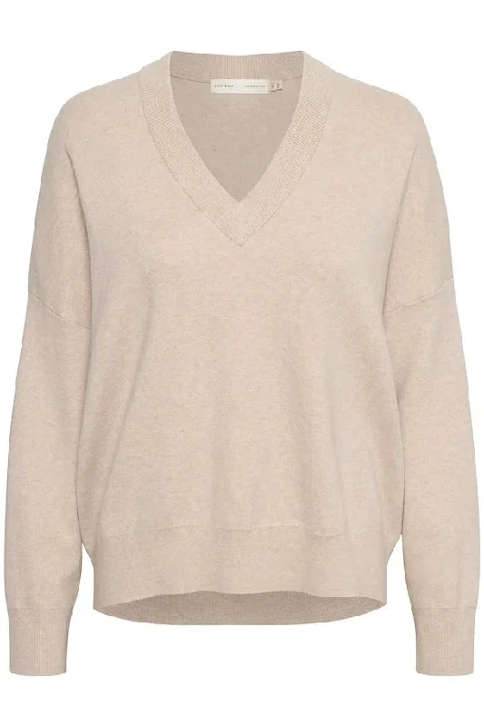 InWear FosterIW V neck Taupe Melange