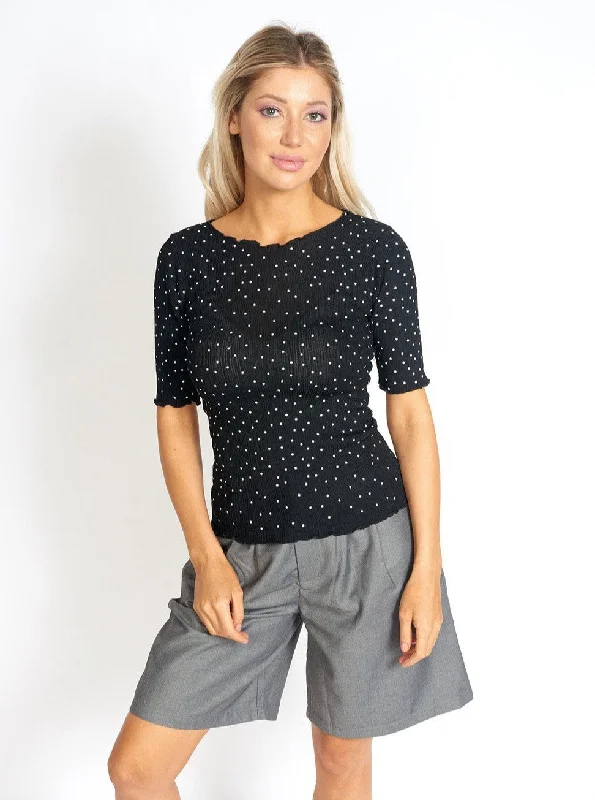 So Sweet Frill Polka Dots Top