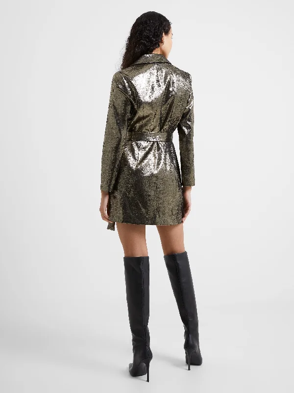 Alara Molten Metallic Tux Dress