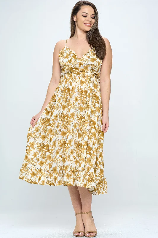 Plus Size Flora Midi Dress