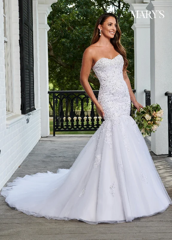 Strapless Mermaid Bridal Gown by Mary's Bridal 6207