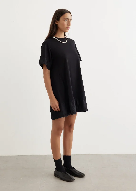 Beaded A-Line T-Shirt Dress