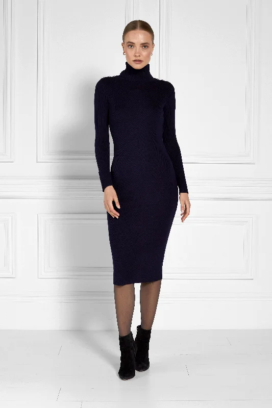 Kensington Midi Jumper Dress (Ink Navy)