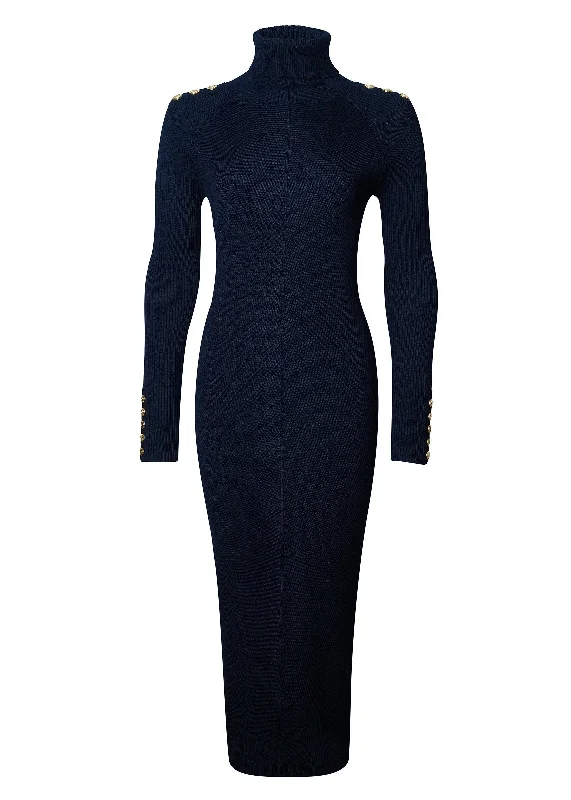 Kensington Midi Jumper Dress (Ink Navy)