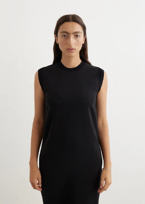 Rib-Edge Shift Dress